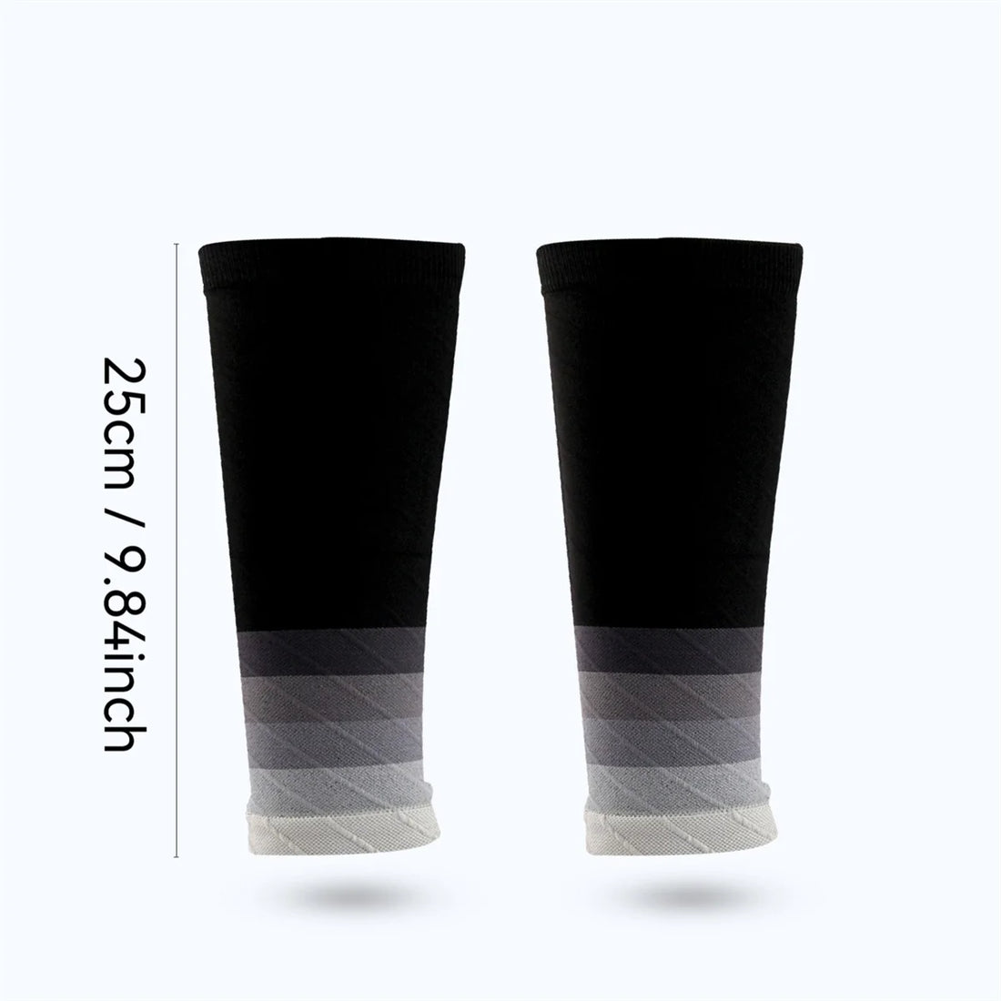 1 pair of calf support compression sleeves, suitable for men and women running without foot socks, outdoor sports marathon cycli