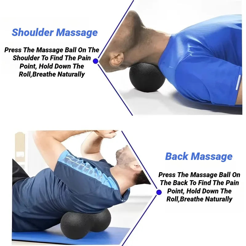 Yoga Peanut Balls Body Massage Fascia Ball Suit Foam Block High Density Muscle Relaxation Lacrosse Exercise Fitness Relieve Pain