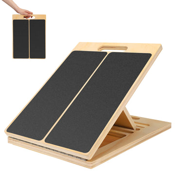 Foldable Wooden Incline Board Adjustable Calf Ankle Stretcher Plyometric Home Stretching Balance Training Fitness Equipment