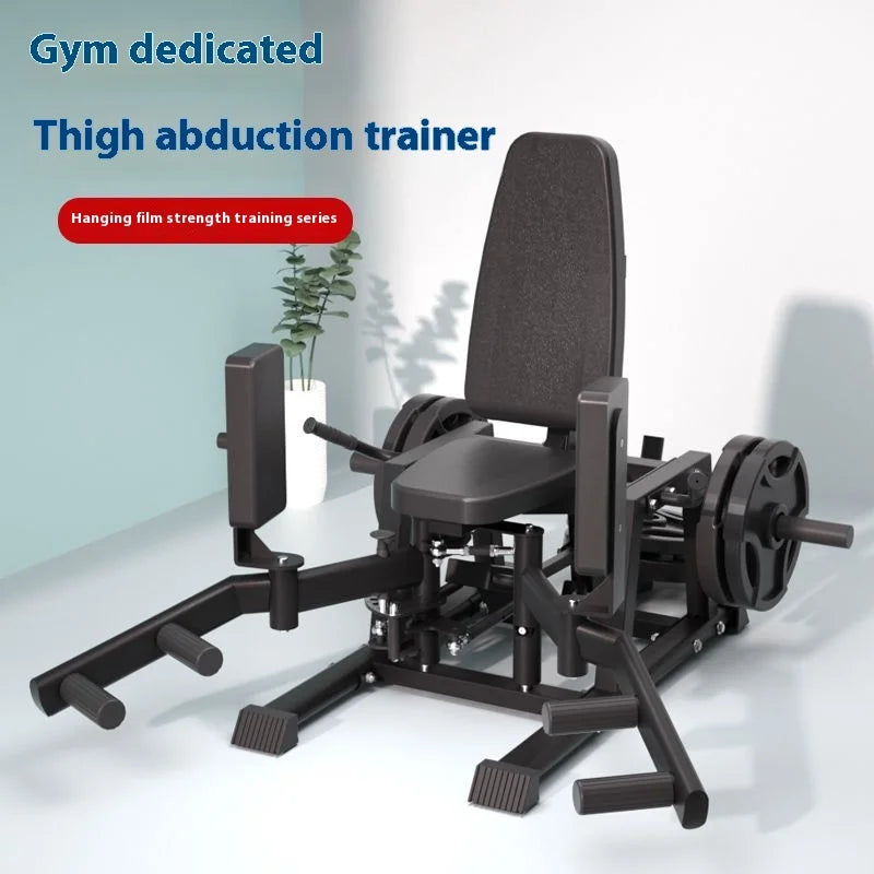 Hip abduction and adduction training device, integrated abduction and adduction machine, thigh inner and outer training device